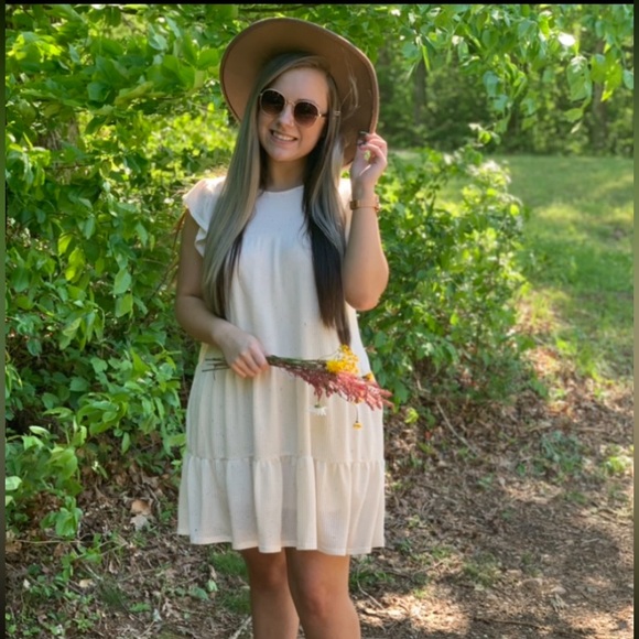 Cream Spring Dress - Picture 1 of 2